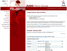 Tablet Screenshot of judo-paris-centre.com